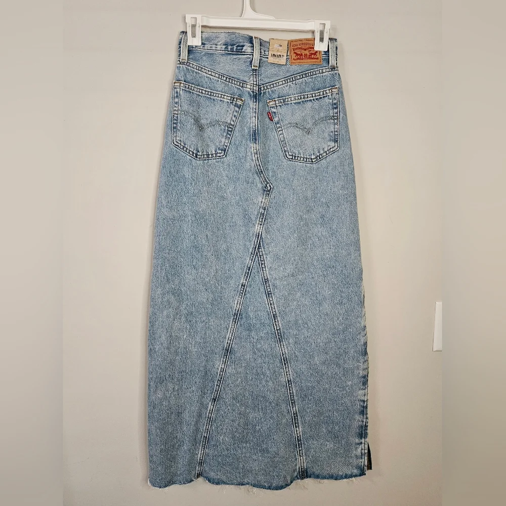 Levi's Light Blue Denim Maxi Skirt - Picture 6 of 12